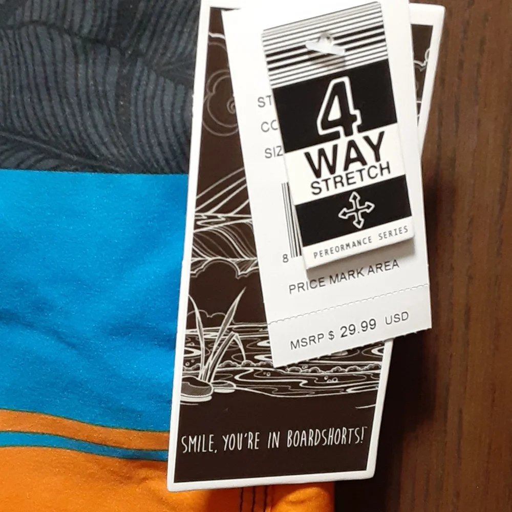NWT Kid's Smile You're In Boardshorts